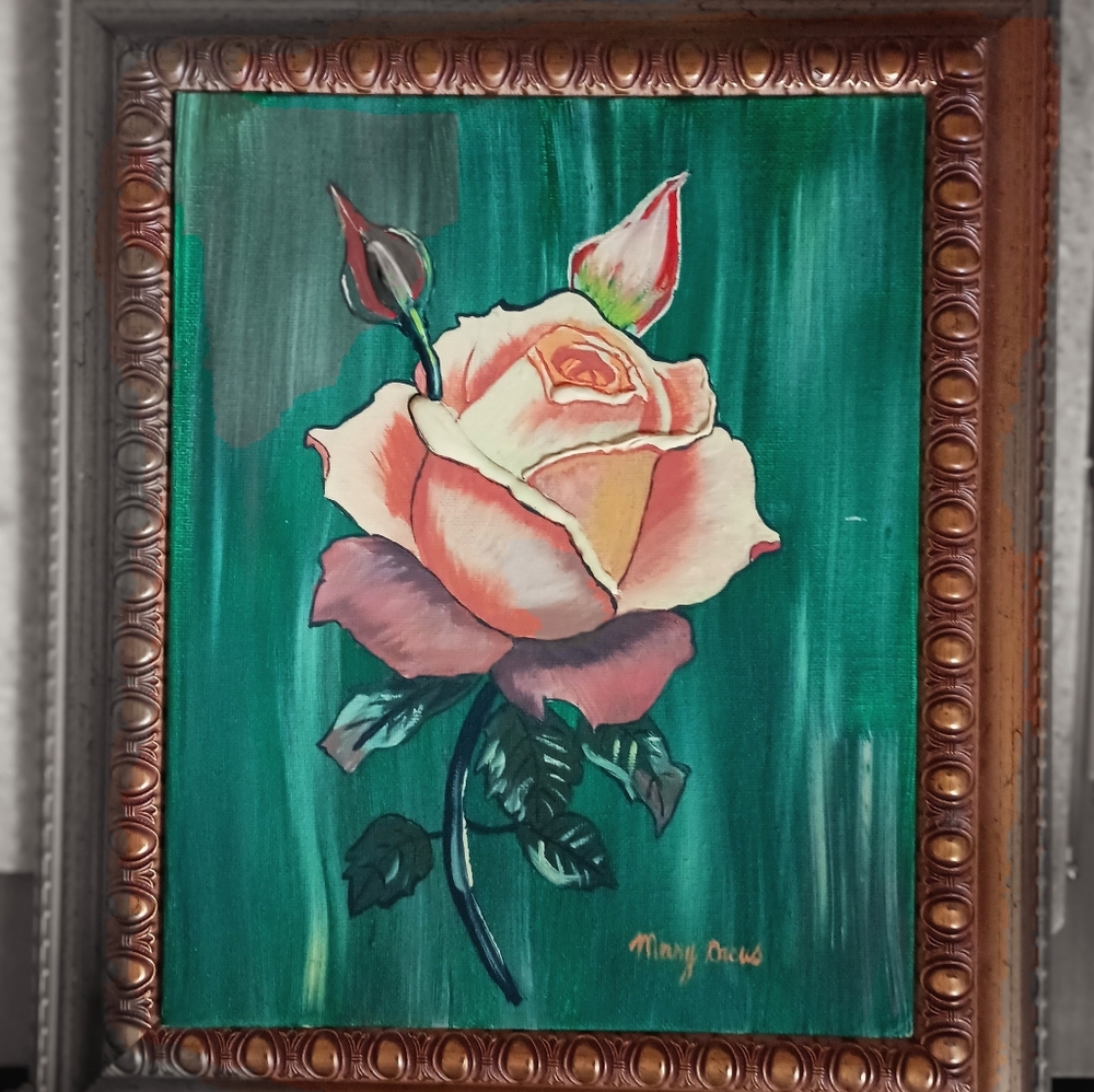 Single Rose painting